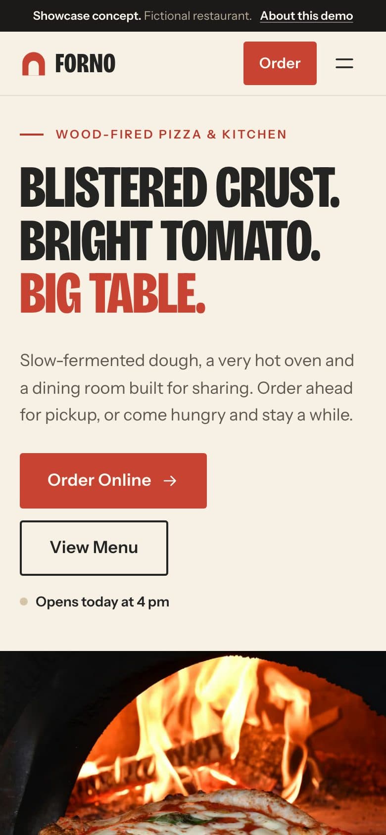 FORNO demo on a phone.